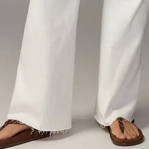 $330 FIDELITY DENIM Lotus White High Waisted Flare Jeans size 30 NWTA - Picture 5 of 7